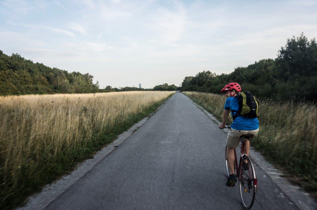 Radweg zum Bisamberg