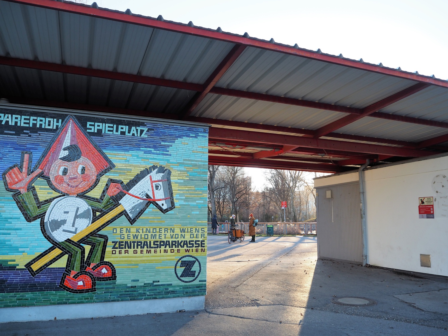 Eingang zum Sparefrohspielplatz
