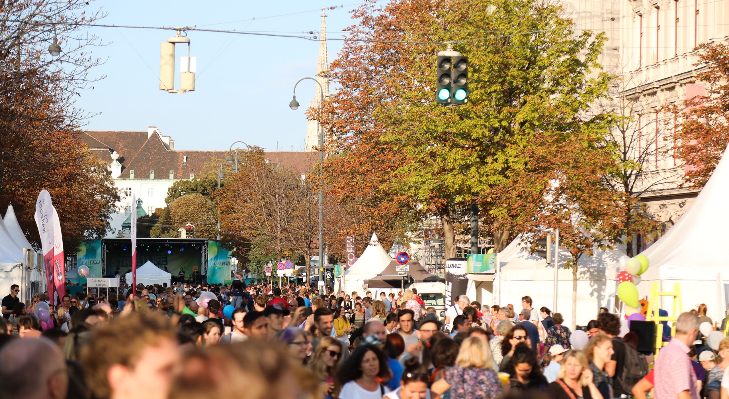Das Streetlife Festival zum Auftakt der Europäischen Mobilitätswoche besuchten 40.000 Menschen. Es fand am 15. und 16. September in der Babenbergerstraße statt. Foto: Christian Fürthner