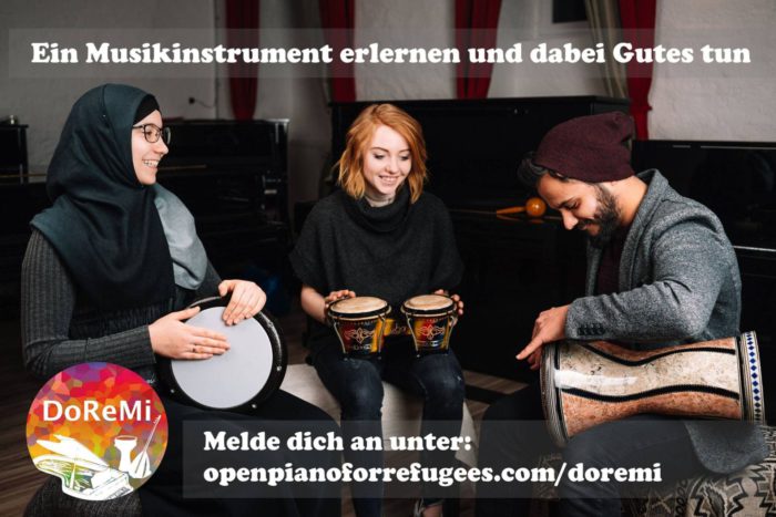 Bei DoReMi können sozial benachteiligte Menschen ein Musikinstrument erlernen. Foto: DoReMi