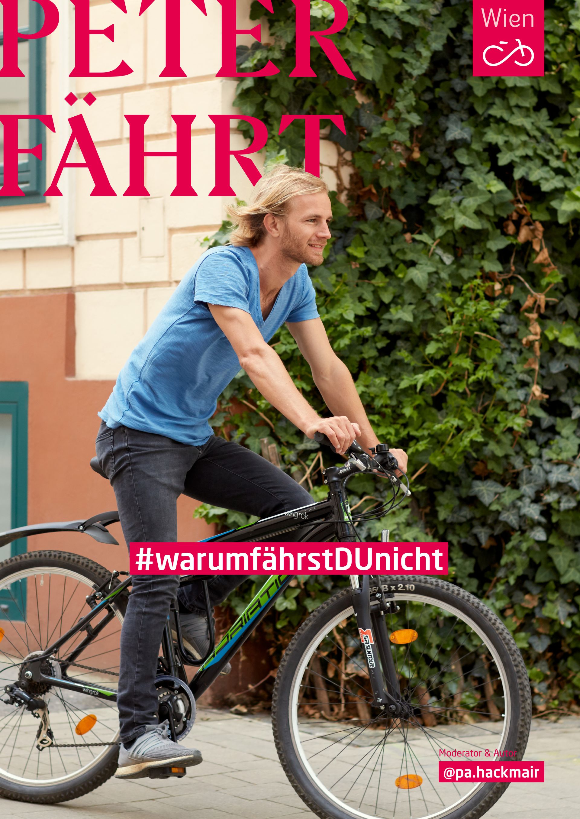 Ex-Fußballprofi Peter Alexander Hackmair fährt leidenschaftlich gerne Fahrrad. Foto: Ian Ehm