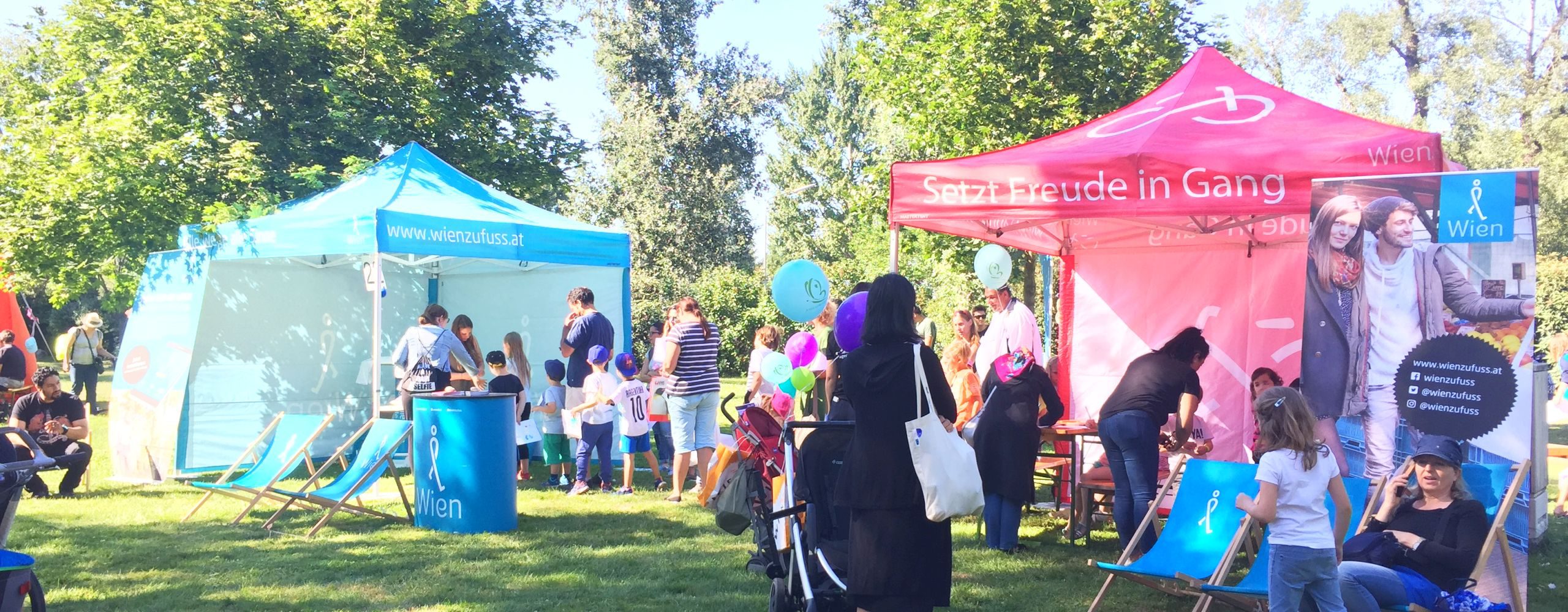 Die Kinder waren begeistert vom Stationenspiel der Mobilitätsagentur beim wienXtra Ferienspielfest im Donaupark. Foto: Anna Haberl