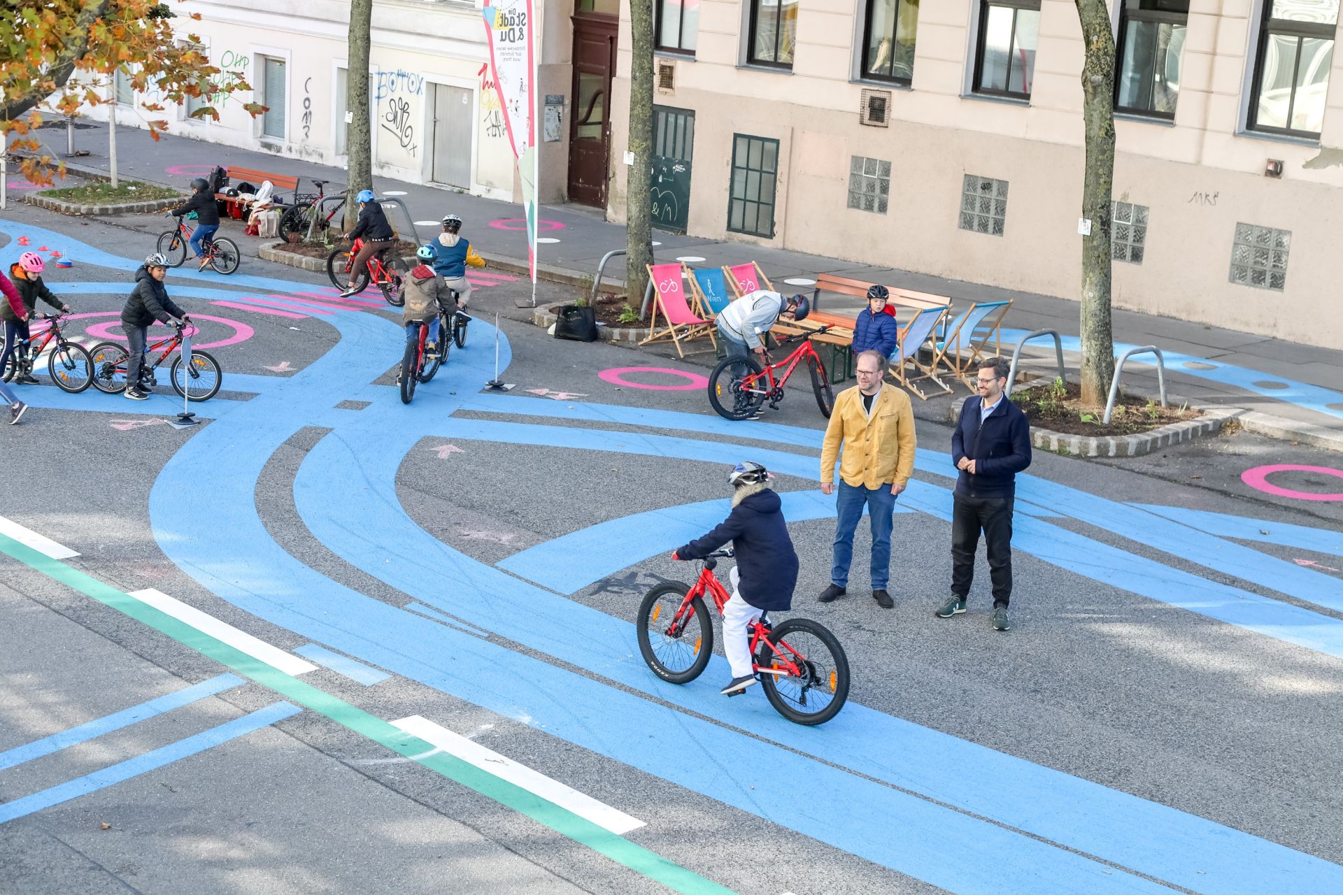 Bunter Radübungsplatz